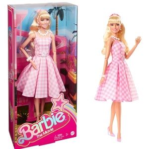 Barbie The Movie Collectible Doll Margot Robbie Pink Gingham Dress